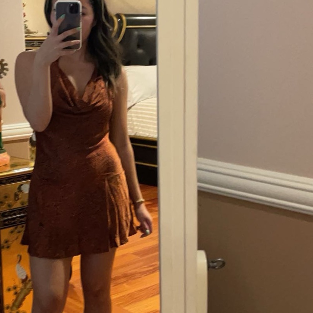 Princess Polly Rust Orange Dress Size 4